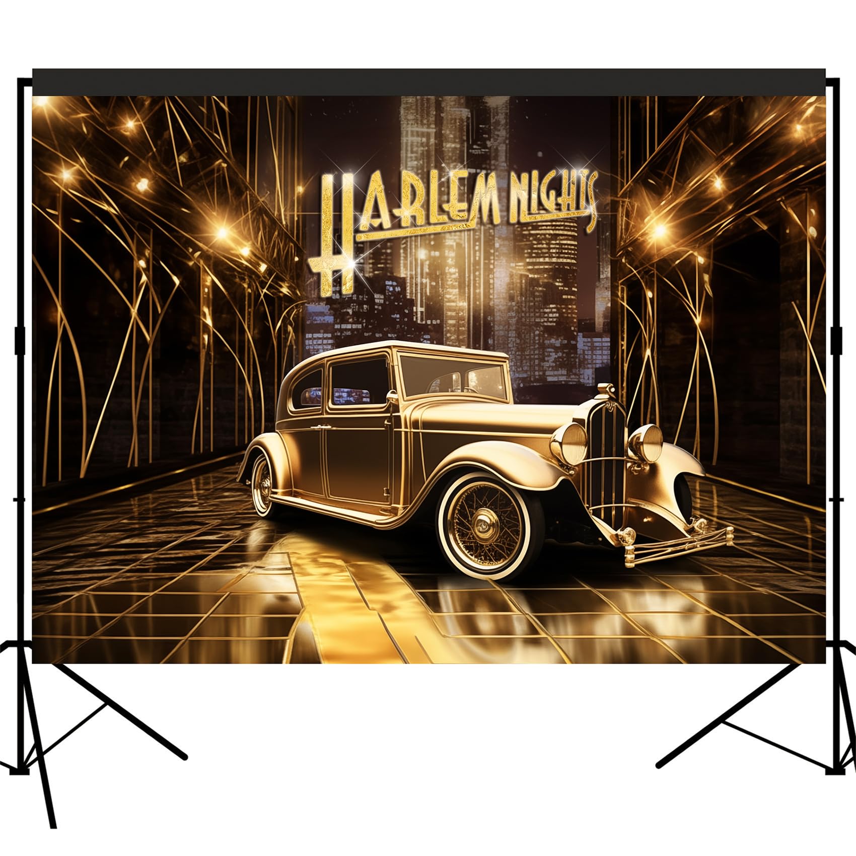 Harlem Nights Backdrop Photography Background 7x5feet Studio Photo Booth Props