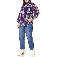 City Chic Women's Plus Size Top Wild Floral