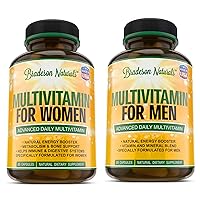 Women's Multivitamin Supplement + Men's Multivitamin Supplement. Vitamins A C D E & Vitamin B Complex.Immune & Female Support.Improves Cardiovascular & Prostate Health. Antioxidant & Natural Energizer