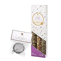 Gourmanity Floral Herbal Tea Mix With Tea Ball