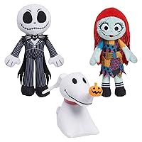 Just Play Disney Tim Burton's The Nightmare Before Christmas Small Plush 3-Pack Bundle, Plush Dolls, Kids Toys for Ages 3 Up
