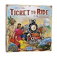 Ticket to Ride India + Switzerland Board Game EXPANSION - Expand Your Railway Adventures! Fun Family Game for Kids & Adults, Ages 8+, 2-5 Players, 30-60 Minute Playtime, Made by Days of Wonder