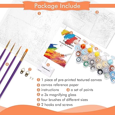 TONZOM Paint by Numbers Kits DIY Oil Painting for Kids, Students, Adults Beginner - Sunflower by Van Gogh 16 x 20 inch with Brushes and Acrylic