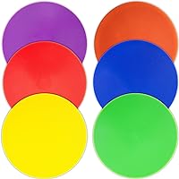 Poly Spot Markers 18pcs 6pcs 9 Inch Floor dots Non Slip Rubber Agility Markers for Football, Basketball Training Markers,School Activities, Exercise Drills