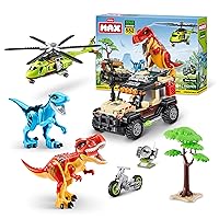 MAX-Dino Adventure US-Series 1-(552 pcs) Box PLAYSET Assorted