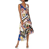 Parker Women's Pippin V-Neck Asymmetric Hem Midi Dress