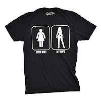 Mens Your Wife My Wife Funny Superhero T Shirts Hilarious Novelty Vintage T Shirt