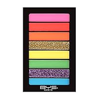 BYS Women's 8-Piece Eye Shadow Palette, Easy Blendable Eye Pigments, Let's Party