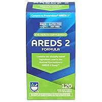 AREDS 2 Softgels - 120 Count, Macular Support for Eye and Vision Health, Contains Lutein, Vitamin C, Zeaxanthin, Zinc & Vitamin E, Gluten Free and Soy Free