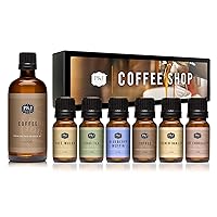 P&J Trading Bundle Coffee Shop Set + Coffee Fragrance Oil - Premium Grade Scented Oils