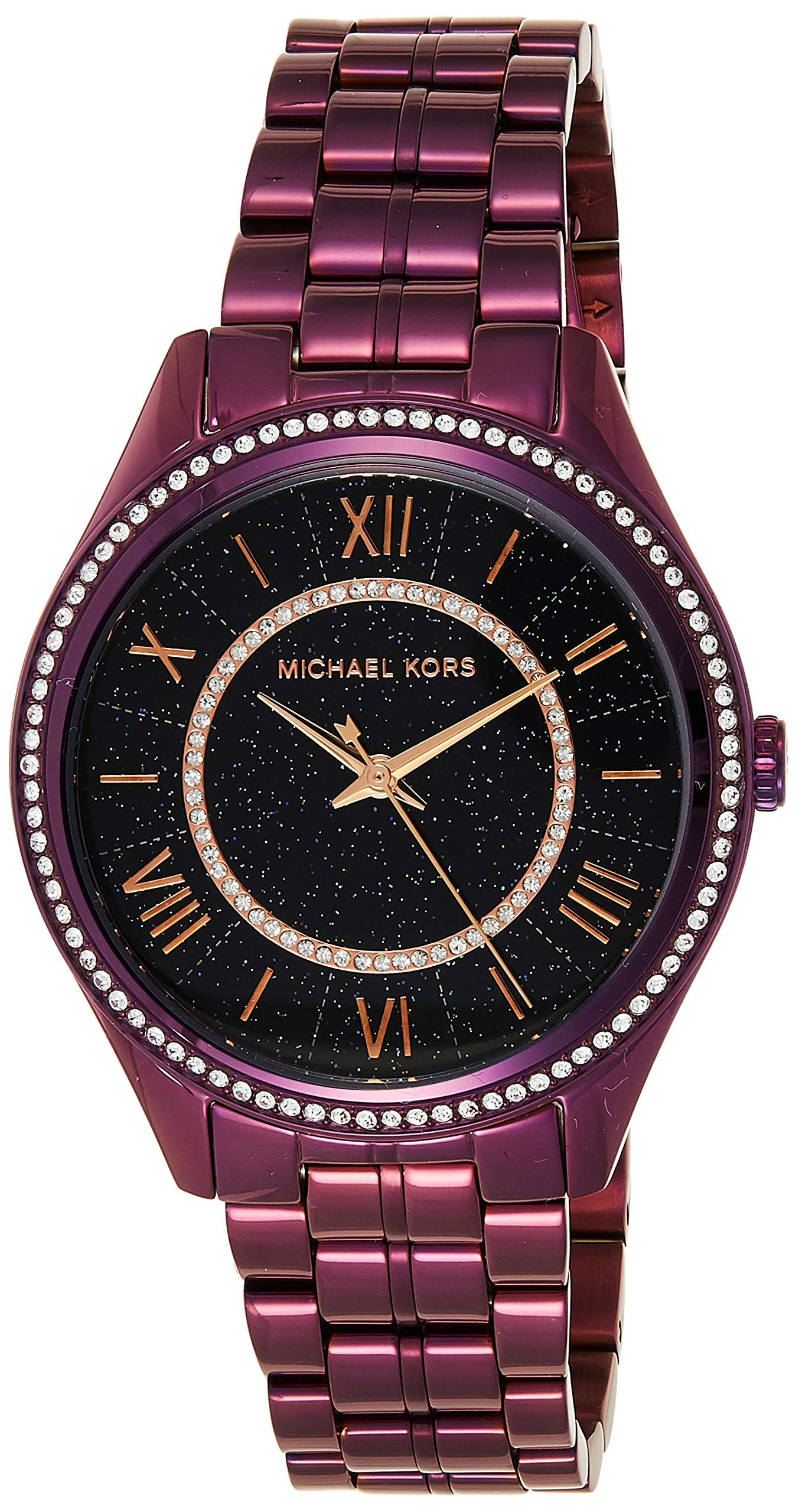 Michael Kors Women's MK3724 Lauryn Analog Display Quartz Purple Watch