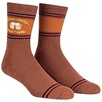 Sock It To Me, Men's Athletic Ribbed Crew, Fun Novelty Socks