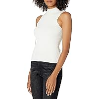 The Drop Women's Karolina Sleeveless Ribbed Mock-Neck Sweater