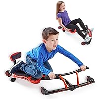 YBIKE Leap Self Propelled Ride On Drifting Racer Riding Toy for Boys and Girls Ages 4 – 9 - Red