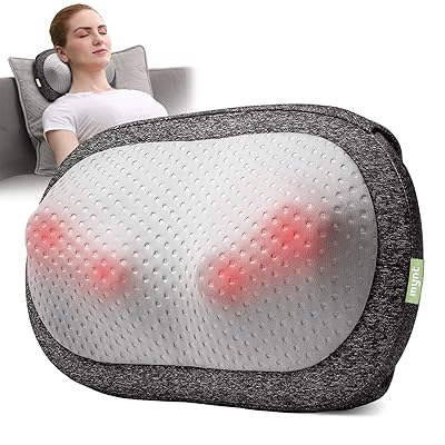 Zyllion ZMA-13 Shiatsu Massage Pillow Massager - 3D Kneading w/ Heat