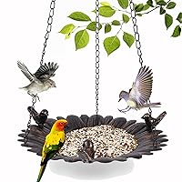Bird Feeder Hanging Tray, Seed Tray for Bird Feeders/Bird Bath, Outdoor Garden Backyard Decorative Great for Attracting Pet Hummingbird Feeder