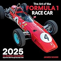 Art of the Formula 1 Race Car 2025: 16-Month Calendar--September 2024 through December 2025