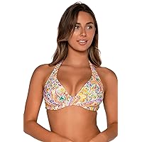 Sunsets Women's Standard Muse Halter Swimsuit Bikini Top with Underwire & Removable Cups