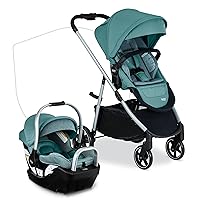Britax Willow Grove SC Baby Travel System, Infant Car Seat and Stroller Combo with Alpine Base, ClickTight Technology, SafeWash, Pindot Jade