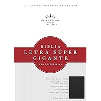 RVR 1960 Biblia Letra Súper Gigante, negro piel fabricada con índice (Spanish Edition) RVR 1960 Biblia Letra Súper Gigante, negro piel fabricada con índice (Spanish Edition) Bonded Leather