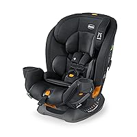 OneFit ClearTex All-in-One, Rear-Facing Seat for Infants 5-40 lbs, Forward-Facing Car Seat 25-65 lbs, Booster 40-100 lbs, Convertible| Obsidian/Black