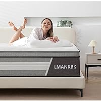 King Mattress, 12 Inch Innerspring Hybrid Mattress in a Box with Gel Memory Foam, Individually Wrapped Encased Coil Pocket Spring Mattress, Pressure Relief, Medium Firm Support, 76