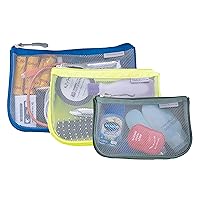 Travelon Set of 3 Assorted Piped Pouches