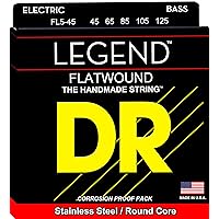 DR Strings Hi-Beam Flats - Flatwound Stainless Steel Round Core 5 String Bass 45-125