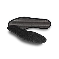 Pedag Summer | Terry Cotton Sockless Insoles | Barefoot Inserts | Handmade in Germany | Absorbs Sweat & Controls Odor | Wear Without Socks | Washable | US Men 13/ EU 46 | Black | 1 Pair