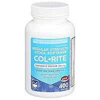 Col-Rite Stool Softener with Laxative Softgels, 100mg - 400 Count | Constipation Relief