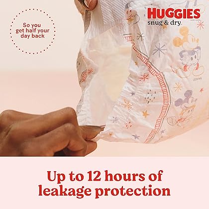 Huggies Snug & Dry Baby Diapers, Size 4, 180 Ct, One Month Supply