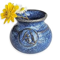 Personalized Dandelion Flower Pot for New Mommy to Be - Handmade Miniature Pottery Vase for Baby Shower Favor Presents