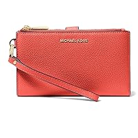 Michael Kors Women's Bi-Fold Wristlet with Multi Compartments, Spiced Coral