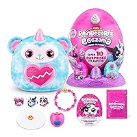 Rainbocorns Eggzania Mini Mania Monkey Plush Surprise Unboxing with Animal Soft Toy, Idea for Girls with Imaginary Play by ZURU