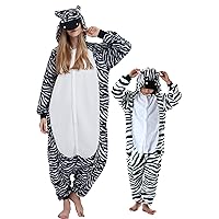 Unisex Adult Onesie Pajamas, Flannel Animal One Piece Costume Sleepwear Halloween Cosplay Homewear