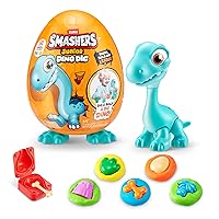 Smashers Junior Dino Dig Large Egg (Brontosaur) by ZURU 18+ Surprises Compounds Mold Dinosaur Preschool Toys Build Construct Sensory Play for Kids 18 Months - 3 Years
