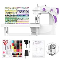 Janome Arctic Crystal Easy-to-Use Sewing Machine with Interior Metal Frame,  Bobbin Diagram, Tutorial Videos, Made with Beginners in Mind!, Blue