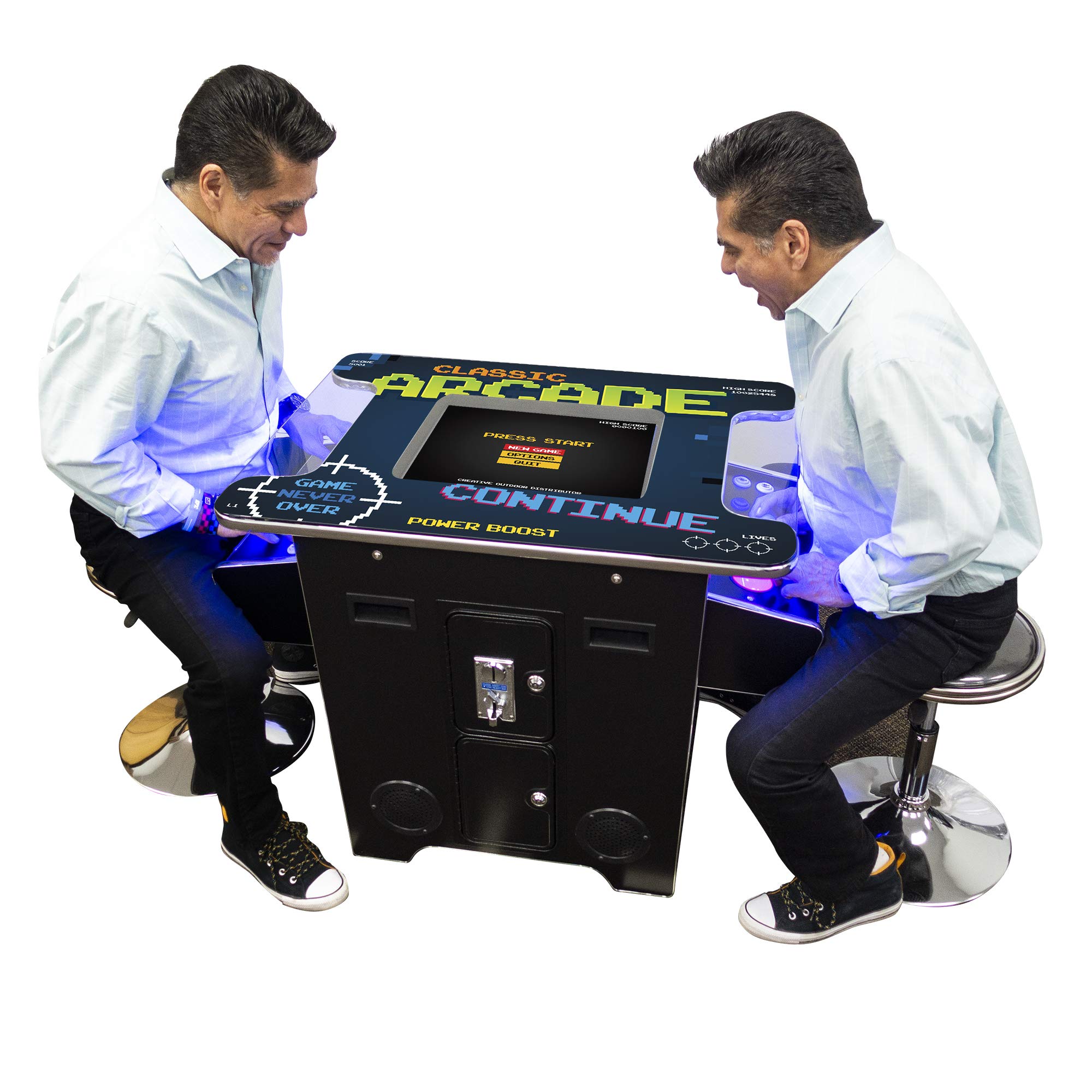 Creative Arcades Full Size Commercial Grade Cocktail Arcade Machine | 2 Player | 412 Games | 22