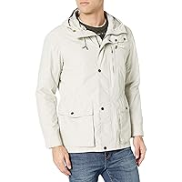 Cole Haan mens Washed Lightweight Hooded Jacket