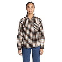 Volcom Women's Plaid to Meet U Long Sleeve Flannel Shirt