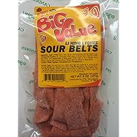 Enjoy Hawaii Li Hing Mui Lychee Sour Belts Big Value 8 oz. Bag