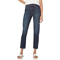 The Drop Women's Manchester High-Rise Straight Fit Ankle Jean, Night Sky Wash, 24