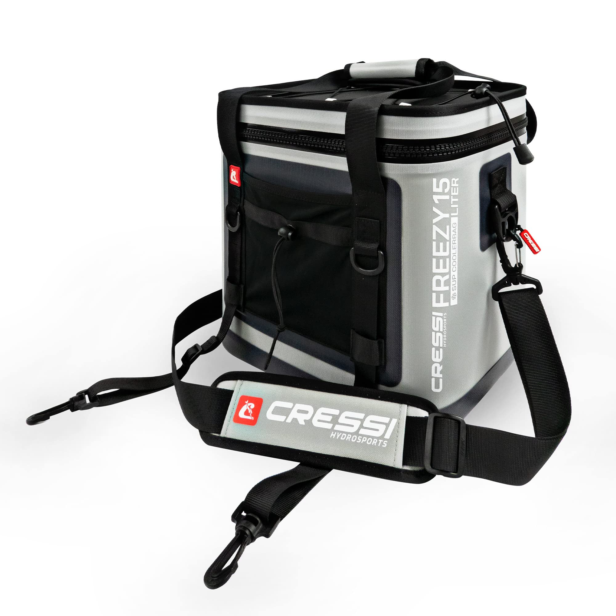 Cressi Insulated Cooler Bag - Watertight Zipper, Waterproof - Designed for Fixing to D-Rings on iSUP Boards - Freezy: Designed in Italy