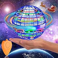 Flying Orb Ball Toy - 2023 Upgraded Magic Flying Orb Toy with LED Light 360°Rotating, Boomerang Flying Space Ball Toys Indoor Outdoor Fun Games, for Boys Girls Adults