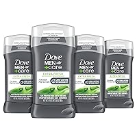 DOVE MEN + CARE Deodorant Stick for Men Clean Comfort Aluminum Free 72-Hour Odor Protection Mens Deodorant with 1/4 Moisturizing Cream, 3 Ounce (Pack of 4)