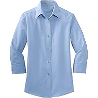 Port Authority Women's 3/4-Sleeve Easy Care Shirt, white