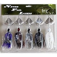 Topwater Fishing Lure Buzzbait Artificial Bait Bass Pike Muskie Snakehead Peacock Bass Spinnerbait Jig Weedless Freshwater USA Made