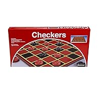 Pressman Checkers -- Classic Game With Folding Board and Interlocking Checkers, 2 Players
