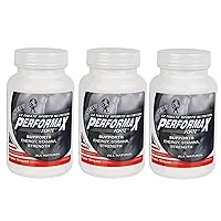 Performax Forte, Organic Mushrooms Blend, Support Healthy Energy Levels, Pack of 3, 90 Capsules Each
