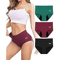 Heavy Flow High Absorbency Period Underwear Women, Leakproof Panties Postpartum Menstrual Hipster Briefs Teens 3 Pack